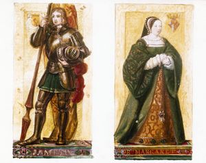 Thumbnail image for James IV Princess Margaret Tudor portraits
