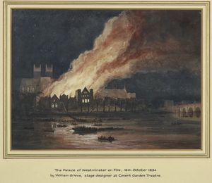 Thumbnail image for The Palace of Westminster on Fire, 16th October 1834