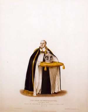 Thumbnail image for THE DEAN OF WESTMINSTER Coronation of George IV 1821