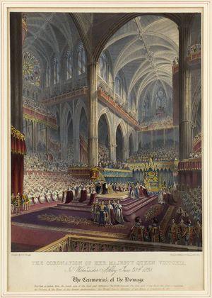 Thumbnail image for Coronation of Queen Victoria Westminster Abbey 1838