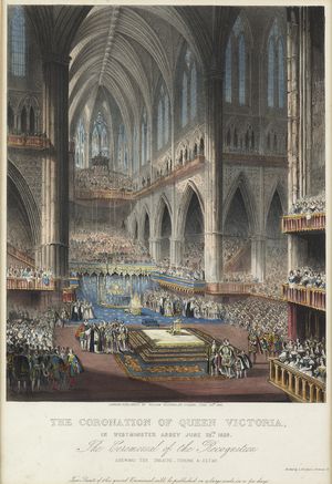 Thumbnail image for Coronation of Queen Victoria 1838 In Westminster Abbey