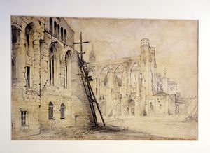 Thumbnail image for The Painted Chamber and St. Stephen's Chapel after the Fire, 1834
