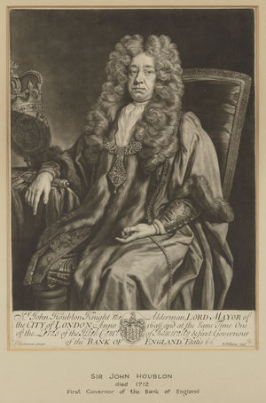 Thumbnail image for Sir John Houblon, died 1712, Alderman and Lord Mayor of London