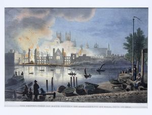 Thumbnail image for The Destruction of both Houses of Parliament by Fire 1834
