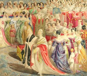 Thumbnail image for sketch for the Coronation of Queen Victoria 28 June 1838