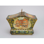 Thumbnail image for Painted enamel tin tea caddy